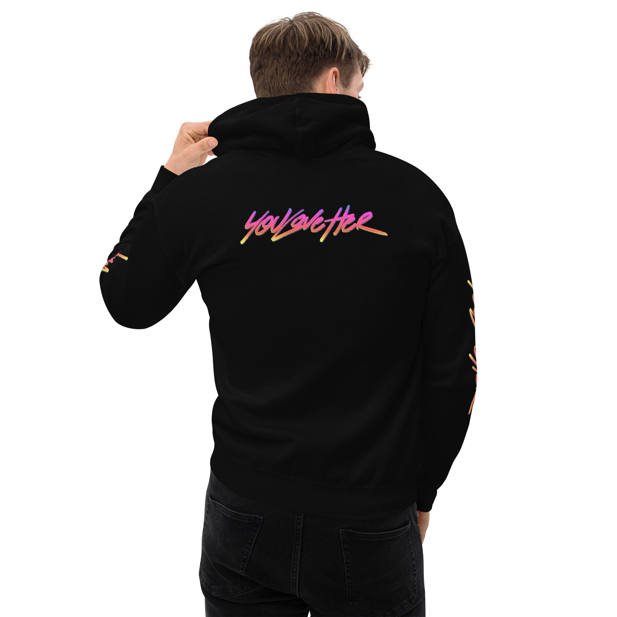 YOU LOVE HER SYNTHWAVE LOGO HOODIE - YOU LOVE HER