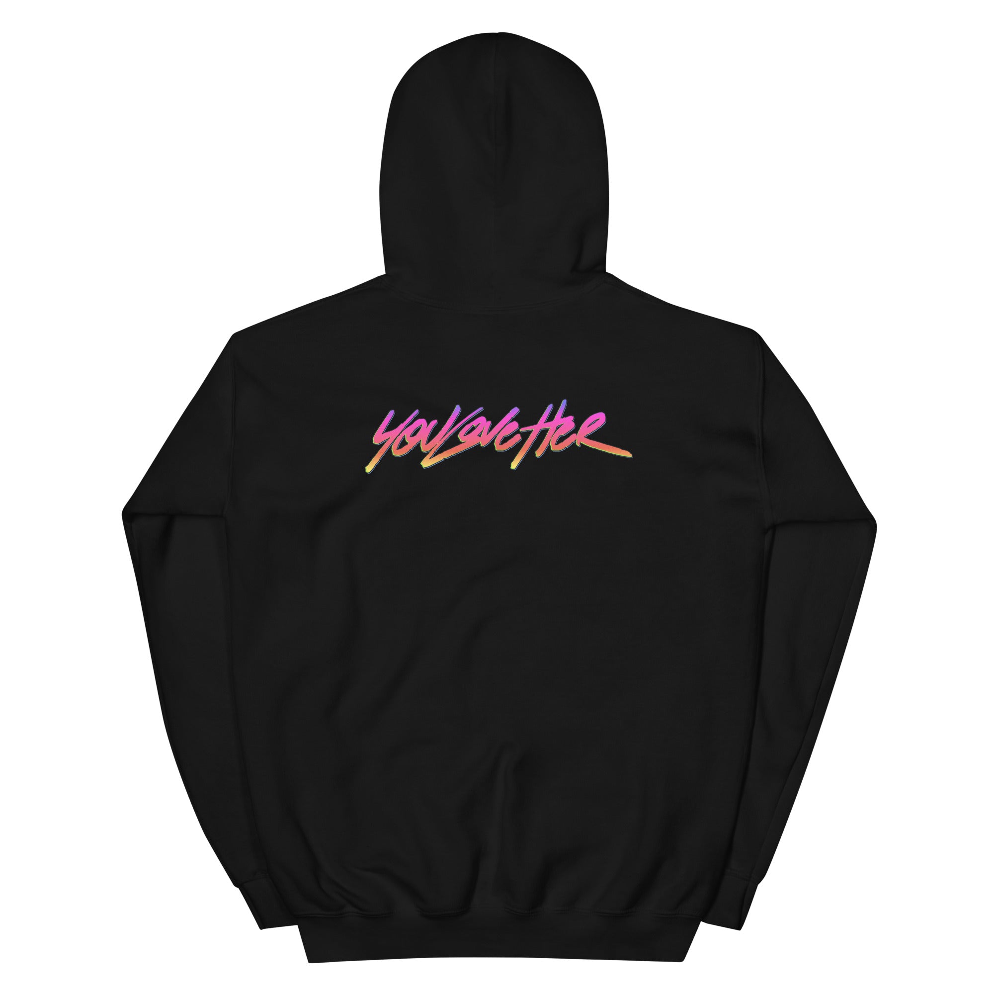 YOU LOVE HER SYNTHWAVE LOGO HOODIE - YOU LOVE HER