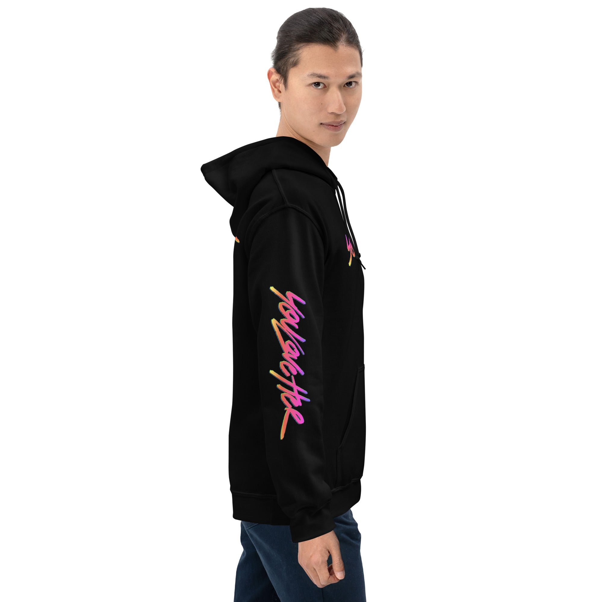 YOU LOVE HER SYNTHWAVE LOGO HOODIE - YOU LOVE HER