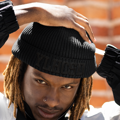 YLHCSD Blacked-out 3D Puff Embroidered Beanie