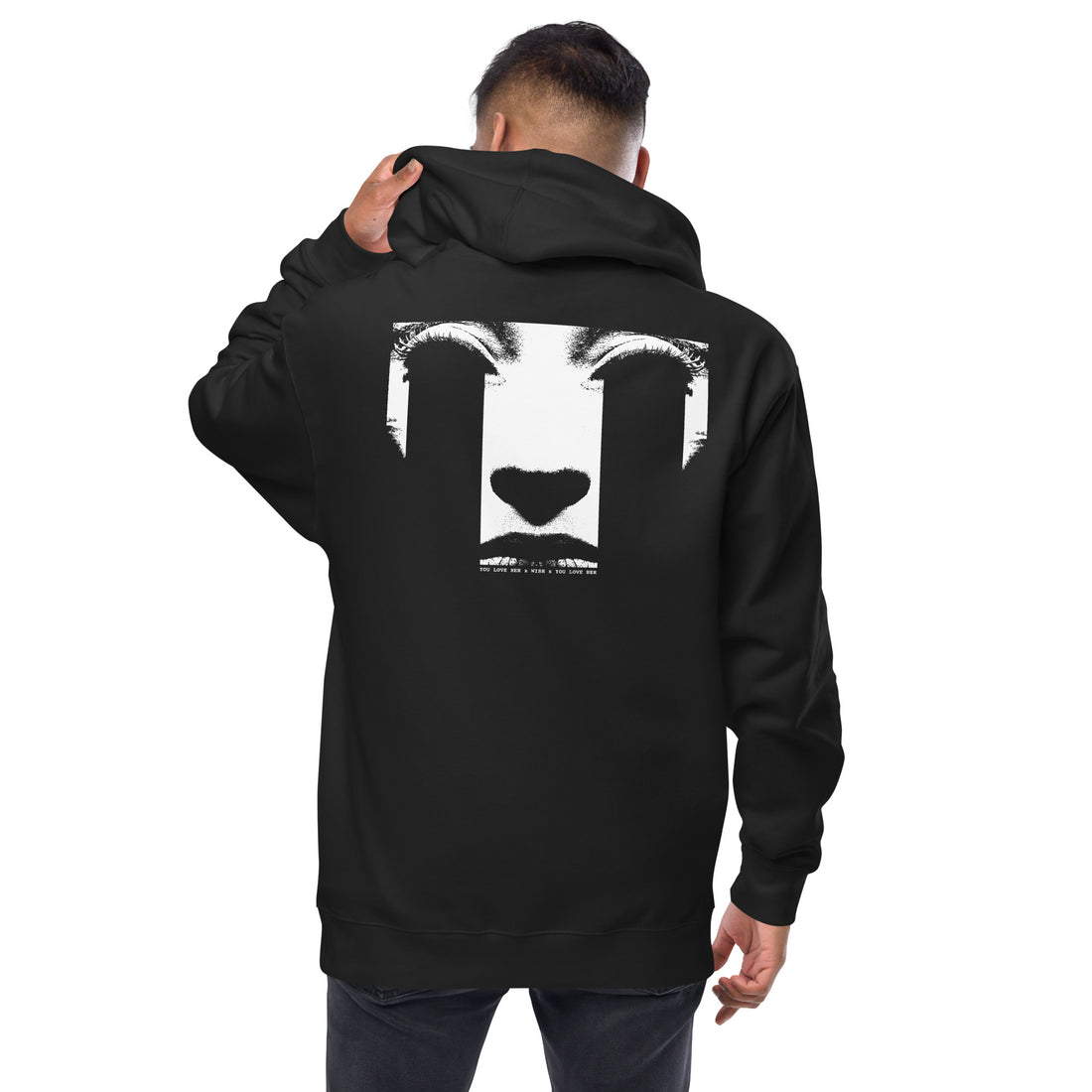 YOU LOVE HER - WISH - Unisex fleece zip up hoodie - YOU LOVE HER