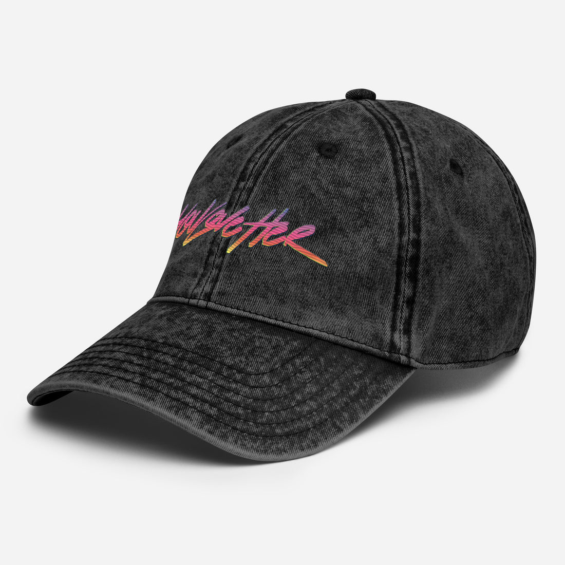 YOU LOVE HER - SYNTHWAVE LOGO Vintage Cotton Twill Cap