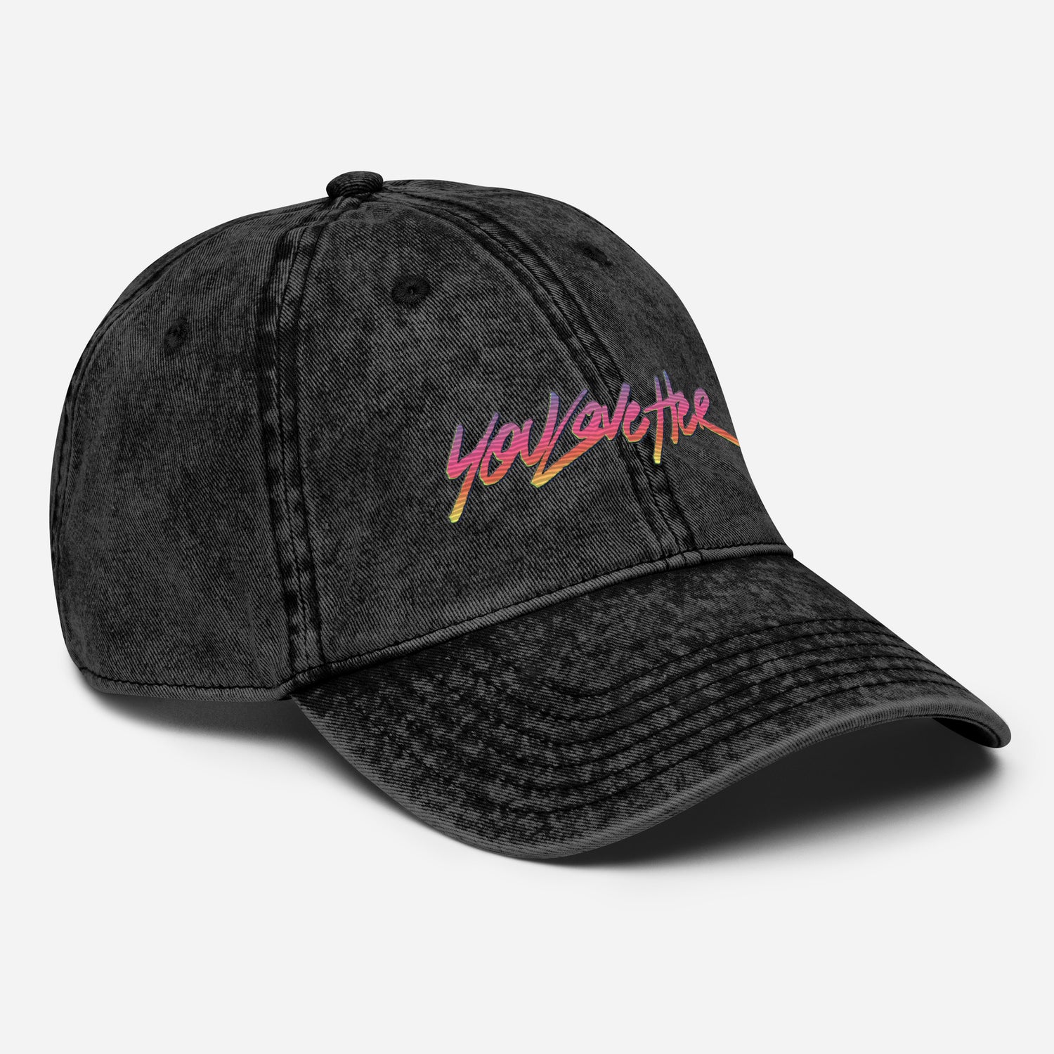 YOU LOVE HER - SYNTHWAVE LOGO Vintage Cap