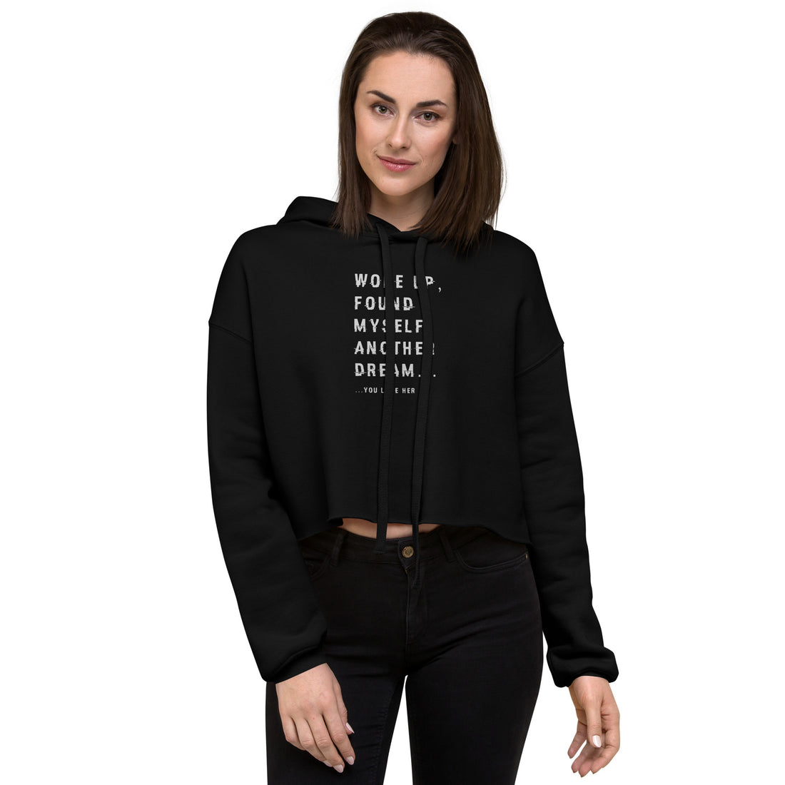 YOU LOVE HER - Softer Cell - Crop Hoodie - YOU LOVE HER