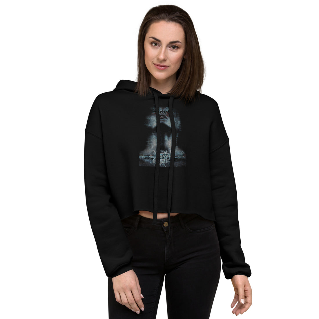 YOU LOVE HER - AI - Crop Hoodie - YOU LOVE HER