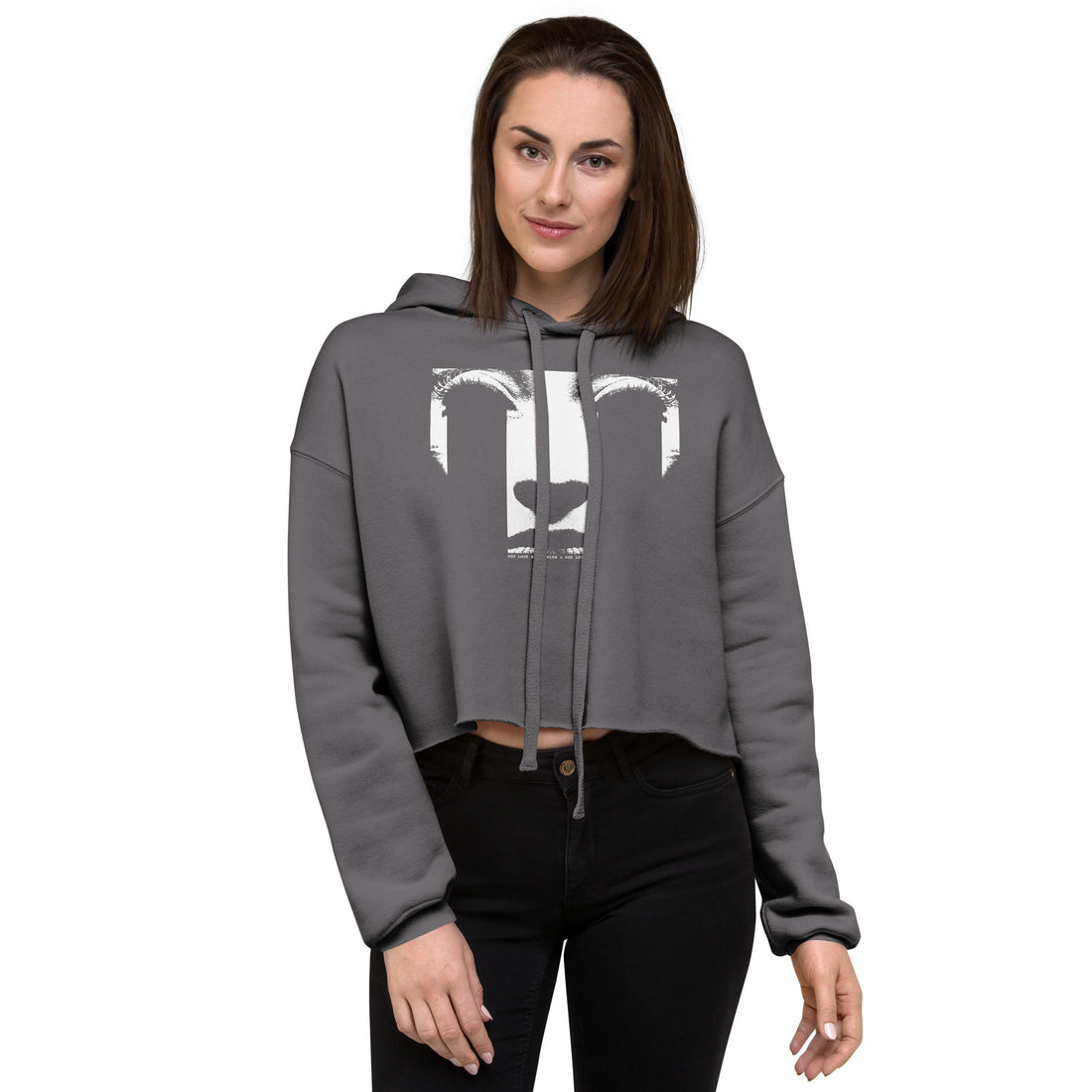 YOU LOVE HER - Wish Cropped Hoodie - YOU LOVE HER